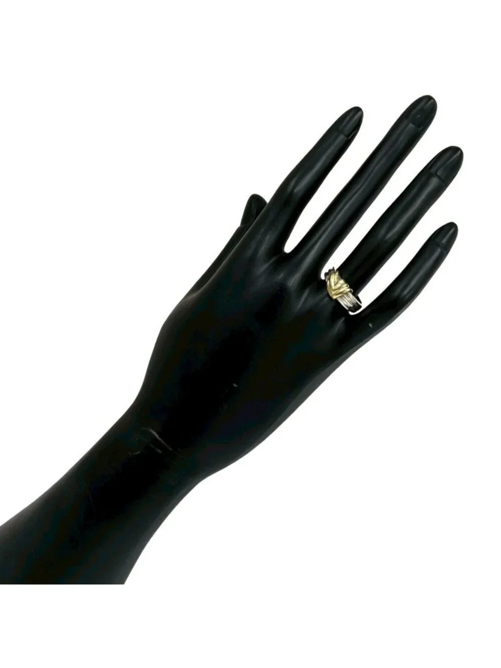 Tiffany & Co Signature Ring 925 Sterling Silver Gold